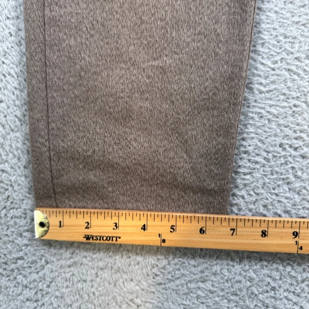 Banana Republic Mens 32x28 Slim Tapered Herringbone Chino Pants Brown Taupe